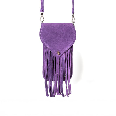 Portacellulare in suede