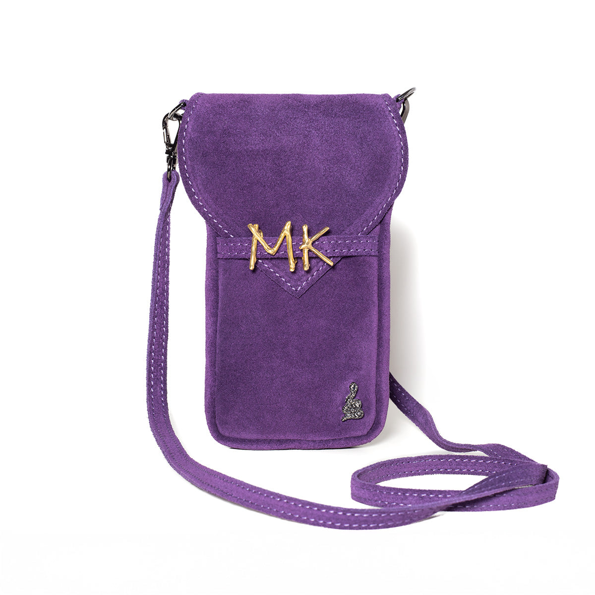 Portacellulare in suede