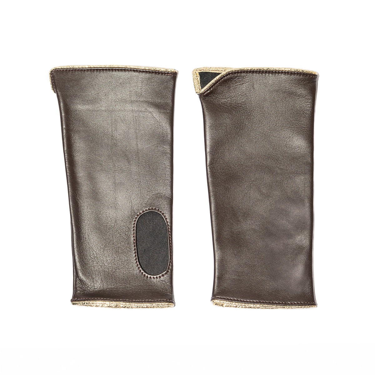 Manicotti medi neri piping dorato