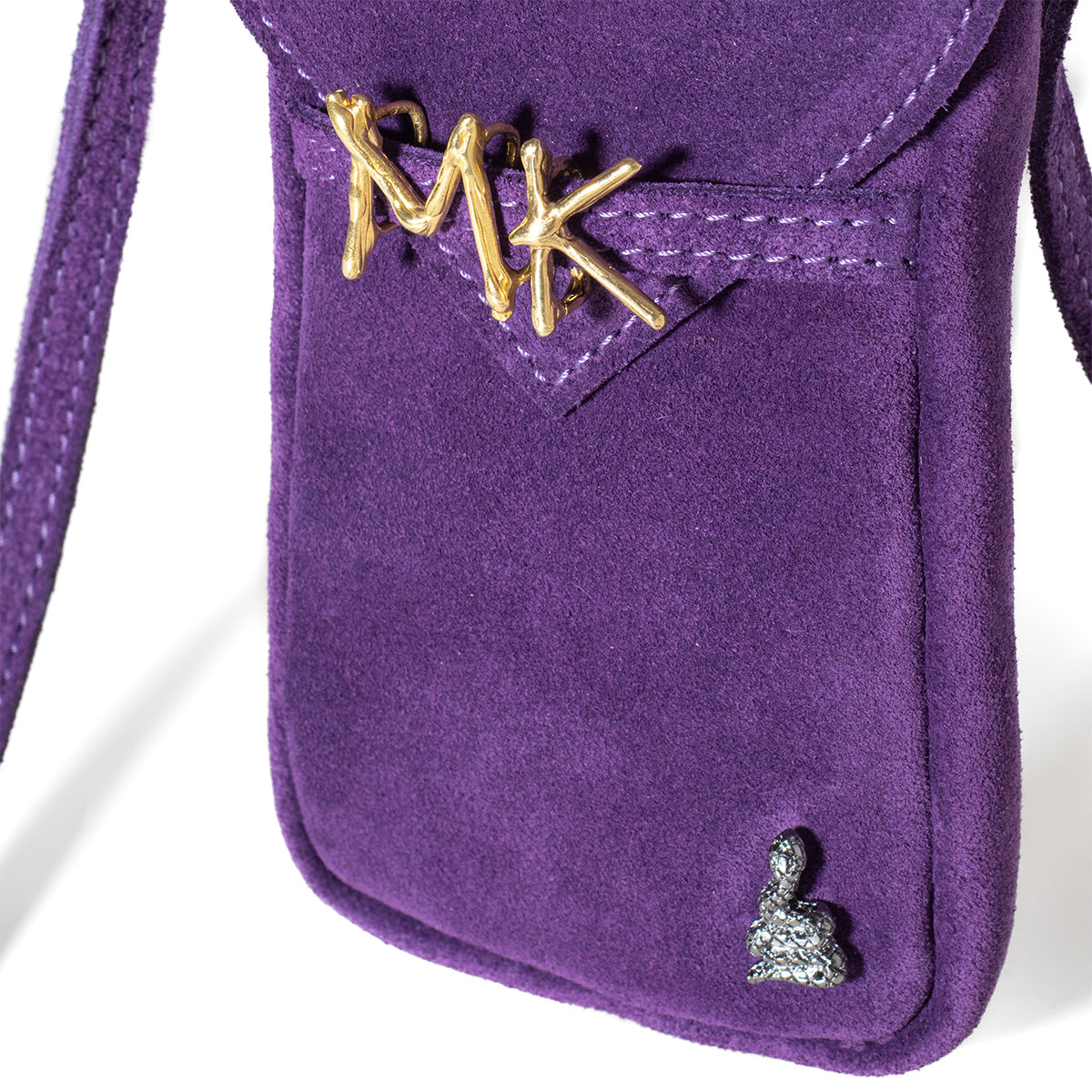 Portacellulare in suede