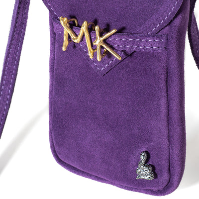 Portacellulare in suede