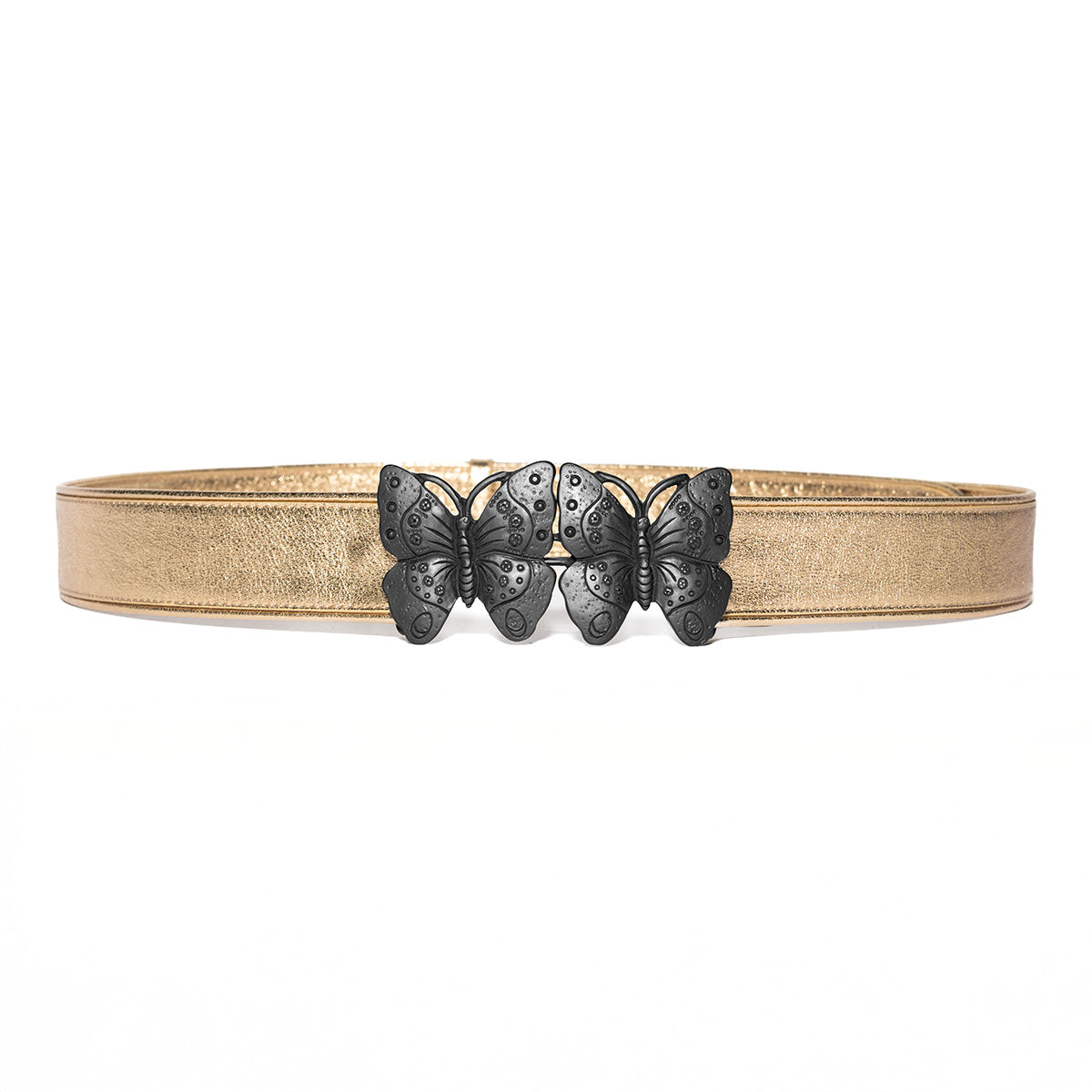Cintura Psyche oro con fibbia nera