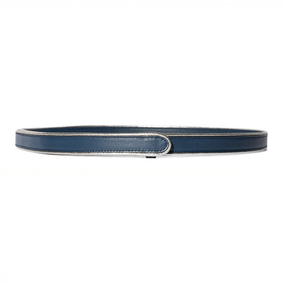 Cintura sottile Nina blu piping oro ￼
