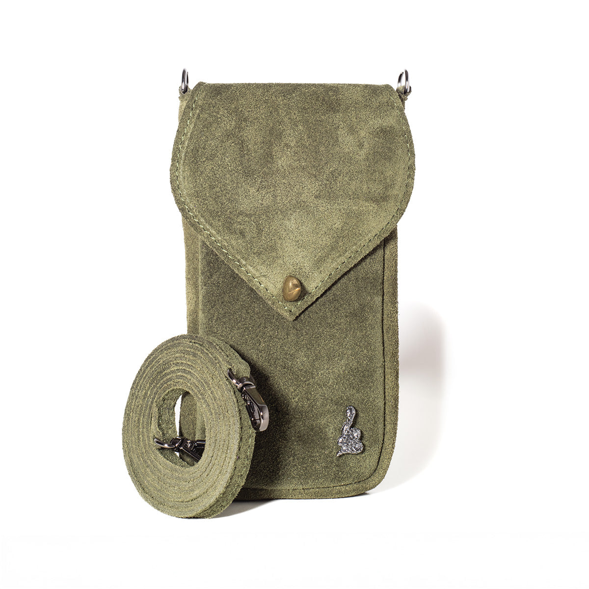 Portacellulare in suede