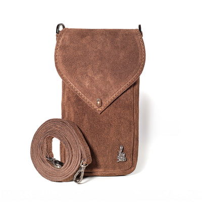 Portacellulare in suede
