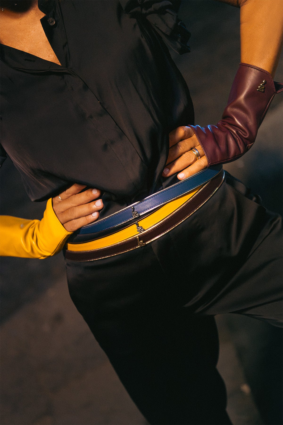 Cintura sottile Nina giallo