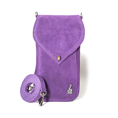 Portacellulare in suede