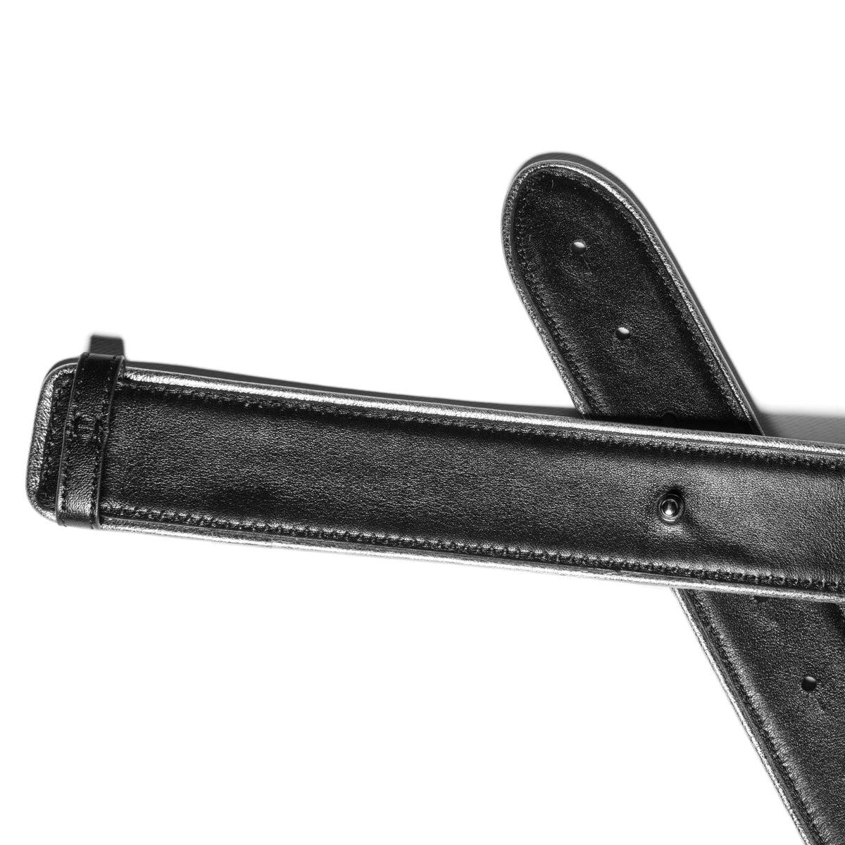 Cintura Iduna nera piping argento