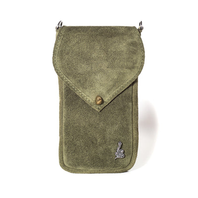 Portacellulare in suede