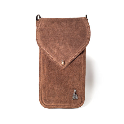 Portacellulare in suede